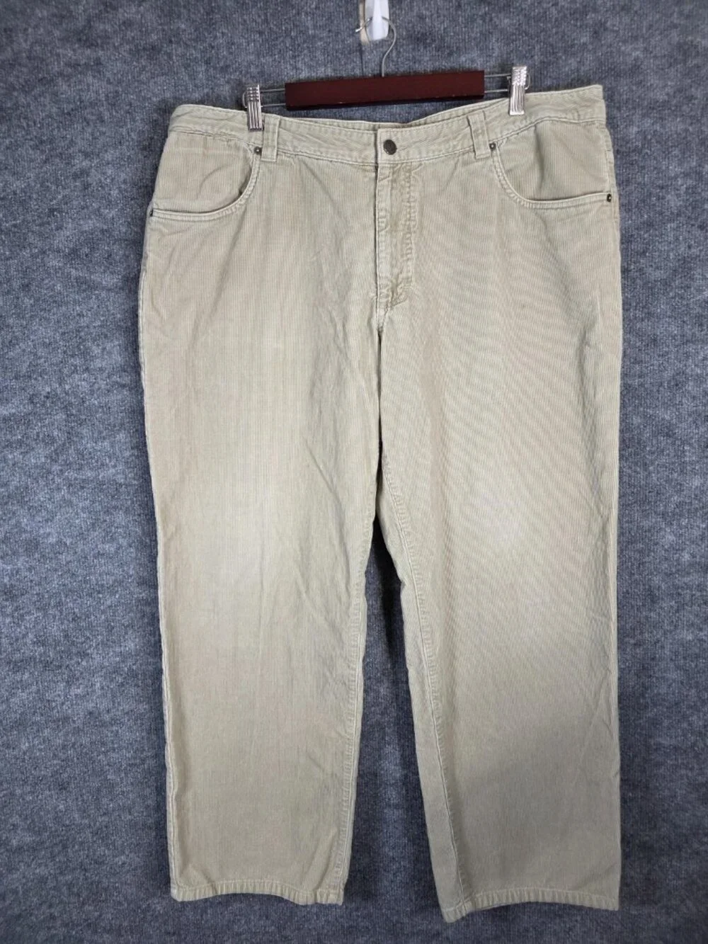 Patagonia Pants Mens 40 Beige Corduroy Organic Cotton Straight Fit Casual Stains